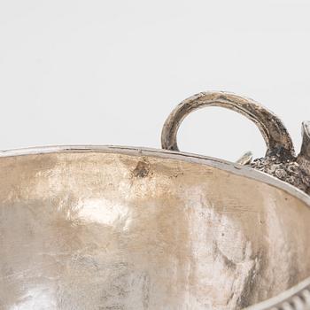 Mikael Nyberg, sockerskål med lock, silver, Stockholm 1788. Gustaviansk.