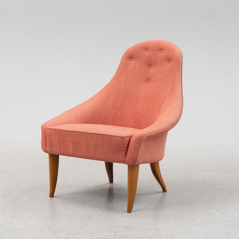 Kerstin Hörlin-Holmquist, a 'Lilla Eva' easy chair from Nordiska Kompaniet's 'Paradiset'-series, designed 1958.