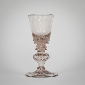 POKALGLAS, glas, 1800-tal, Tyskland.