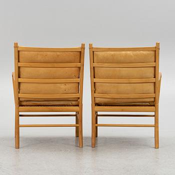 Ole Wanscher, fåtöljer, ett par, "Colonial Chair PJ 149", Poul Jeppesen, Danmark.