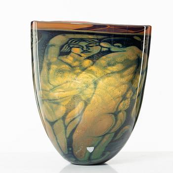 Eva Englund, vas, glas, graal, Orrefors 1989.