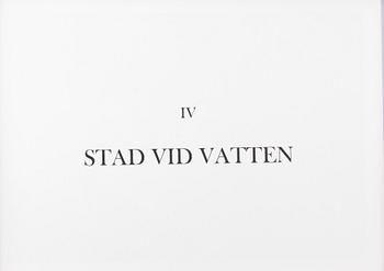 Ernst Billgren, "Mapp "Vid vägens slut" med 5 färglitografier och en akvarell.