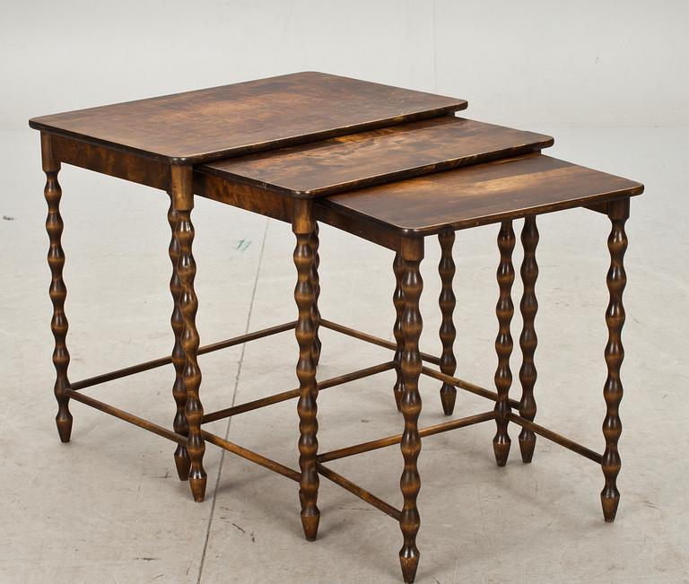 SATSBORD, 3 delar, barockstil, 1940-tal.