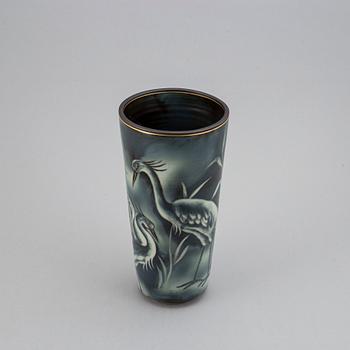 GUNNAR NYLUND, a 'Flambé' stoneware vase, Lidköping Rörstrand 1930's/40's.