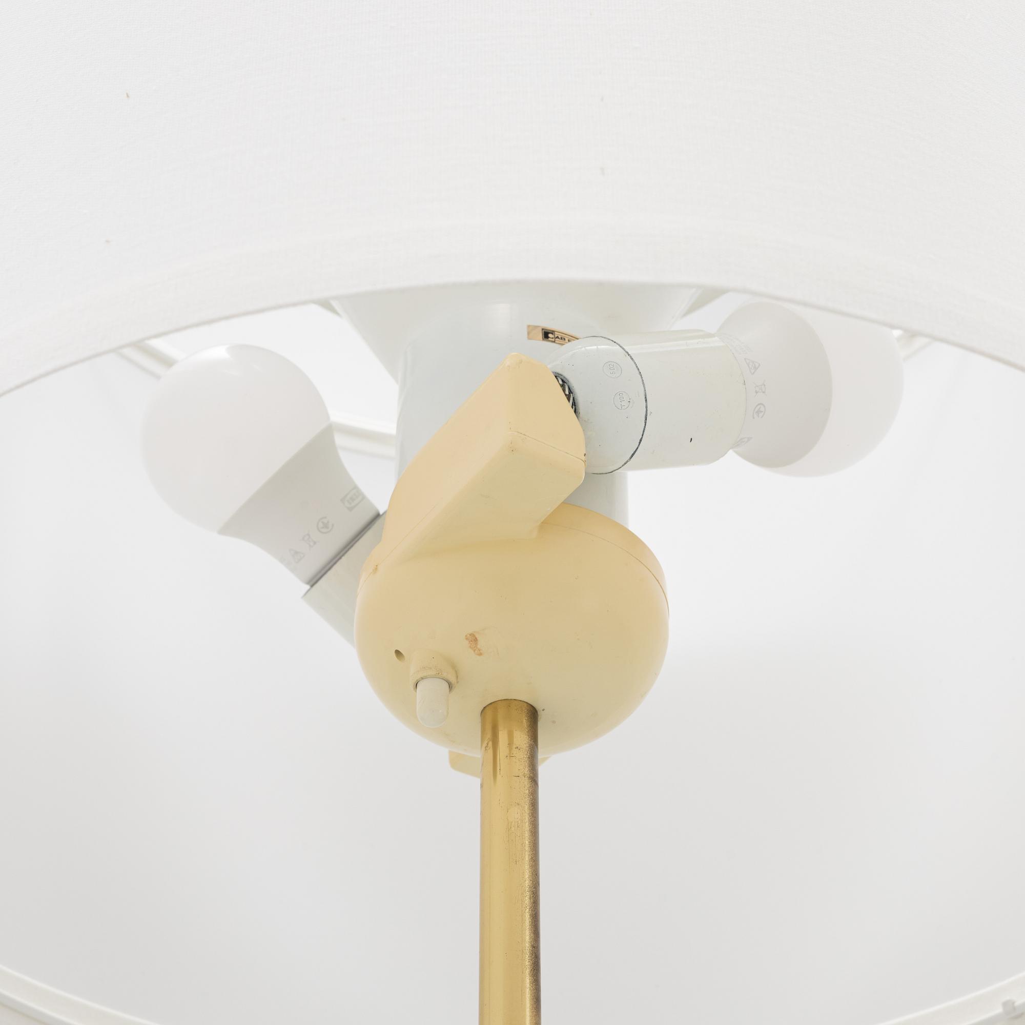 A brass floor lamp from Fagerhults, end of the 20th Century.