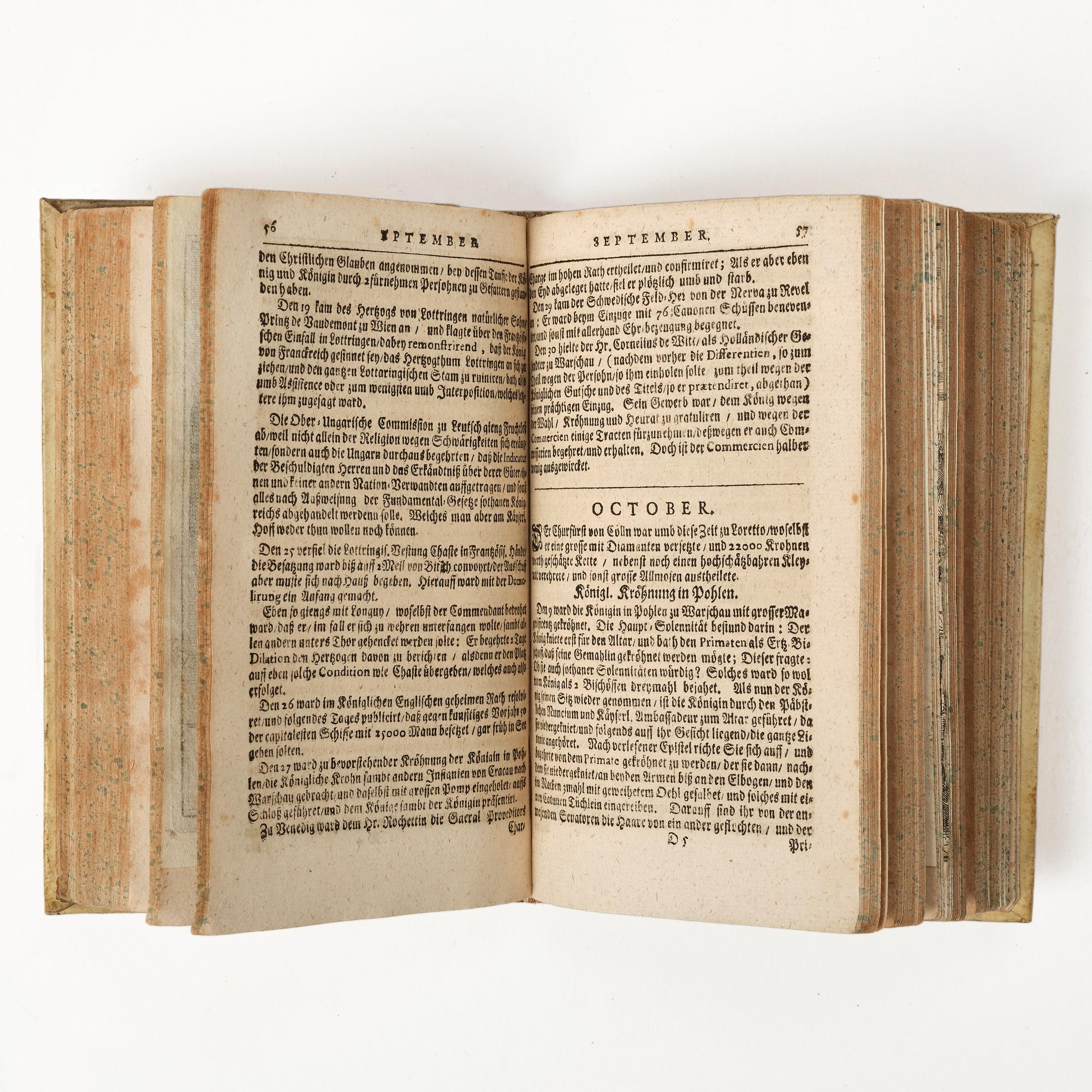 Rare periodical, with numerous engraved plates, 1690.