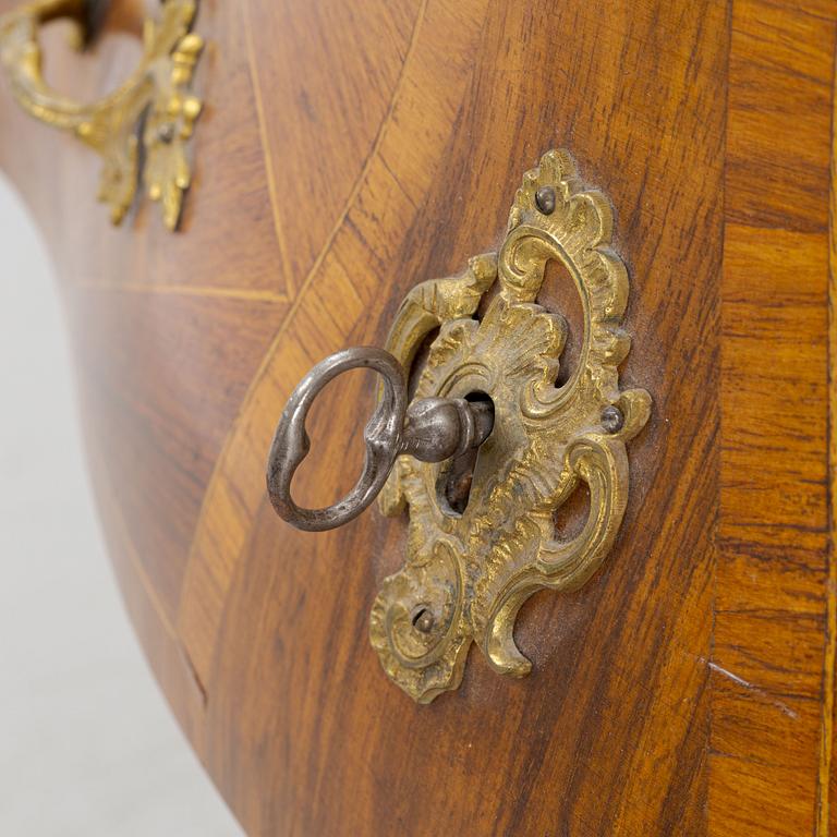 Chest of drawers, Rococo style, signed Axel Törnblom 1896.