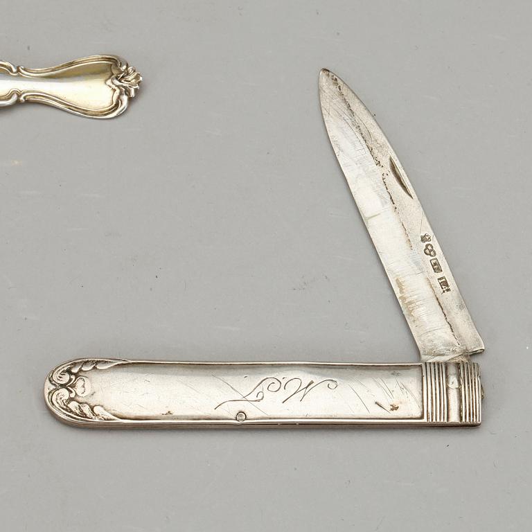 PARTI SILVER, 44 delar. Totalvikt ca 1270g.