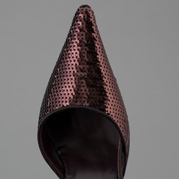 Sequin slingbacks by Jean ferre.