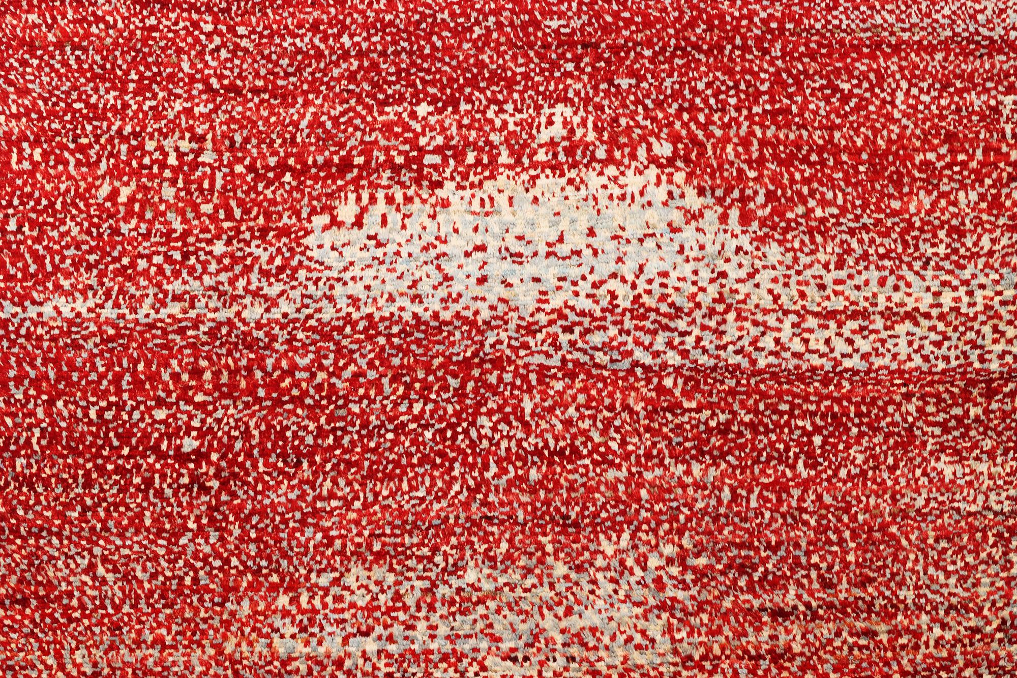 A moroccan carpet, modern design, c. 308 x 194 cm.