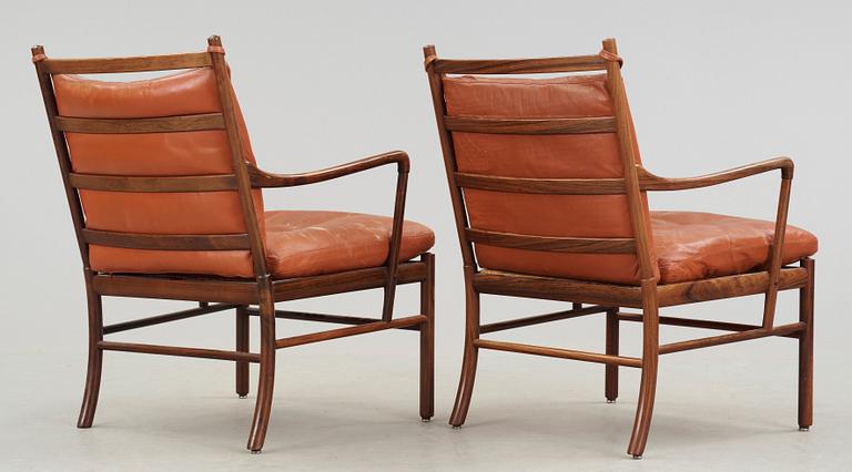 A pair of Ole Wanscher 'Colonial Chair, PJ 149', Poul Jeppesen, Denmark.