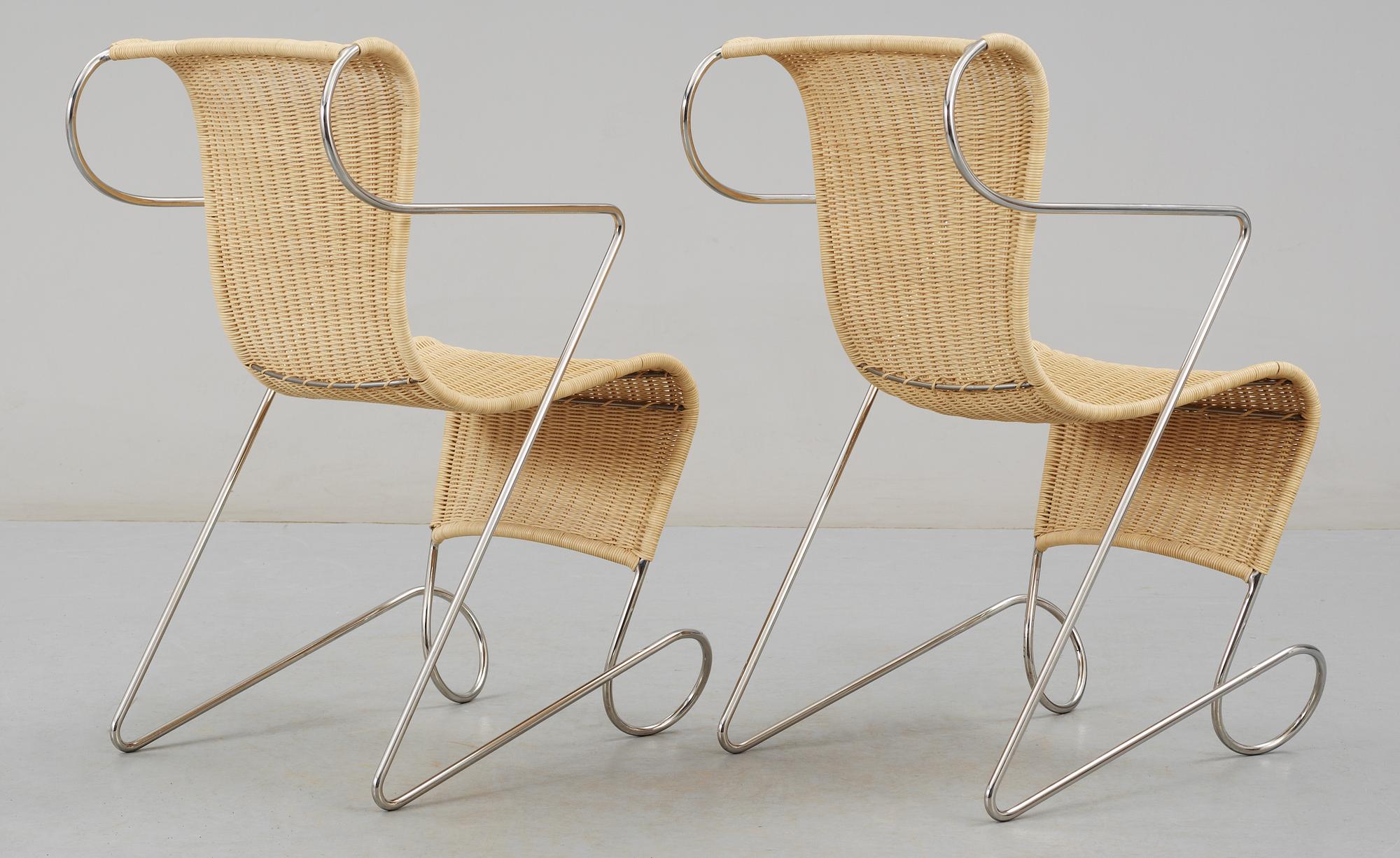A pair of Ron Arad 'Zigo Zago' chairs, Driade post 1993.