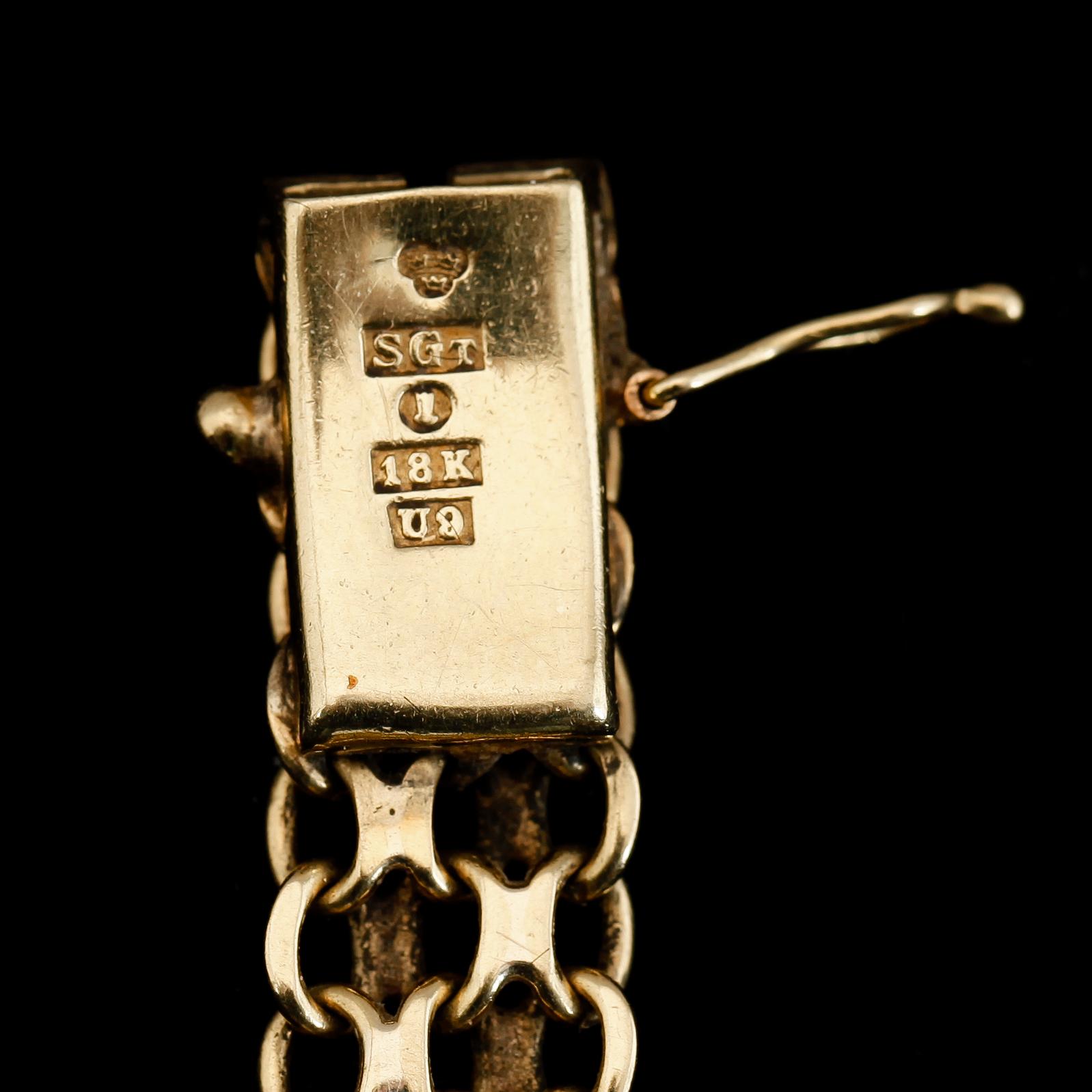 ARMBANDSUR, Omega, 18K guld. Vikt ca 22 g.