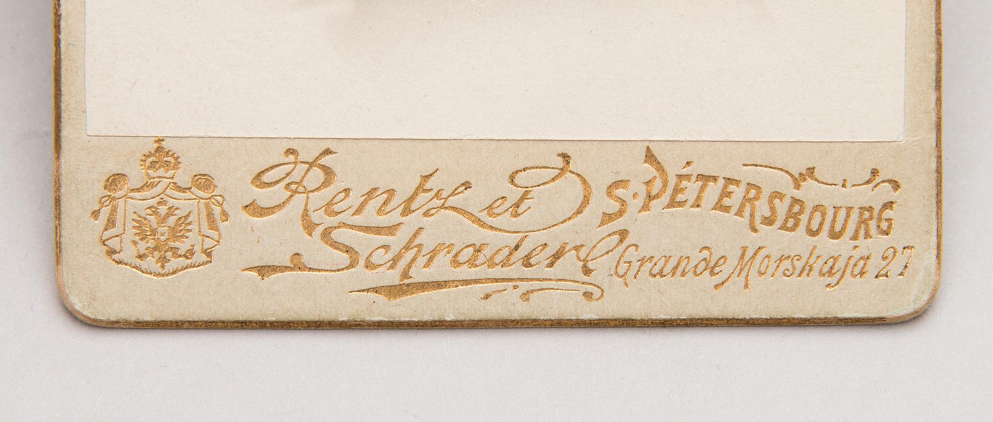 An early 20th Century Russian portrait photograph of Henrik Wigström.