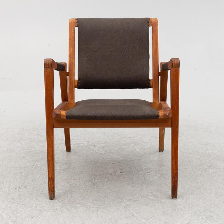 Axel Larsson, fåtölj,  modell 244, Svenska Möbelfabrikerna Bodafors, 1940-50-tal.