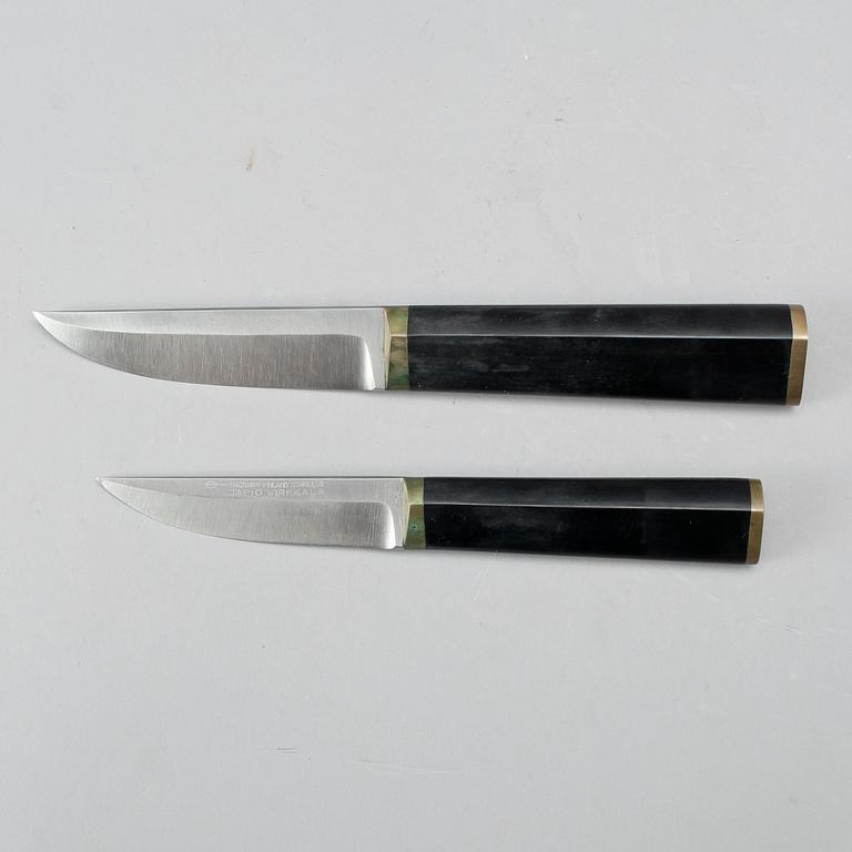 PUUKKO-KNIVAR, två st, Tapio Wirkkala, Hackman, Finland. Formgiven 1961.