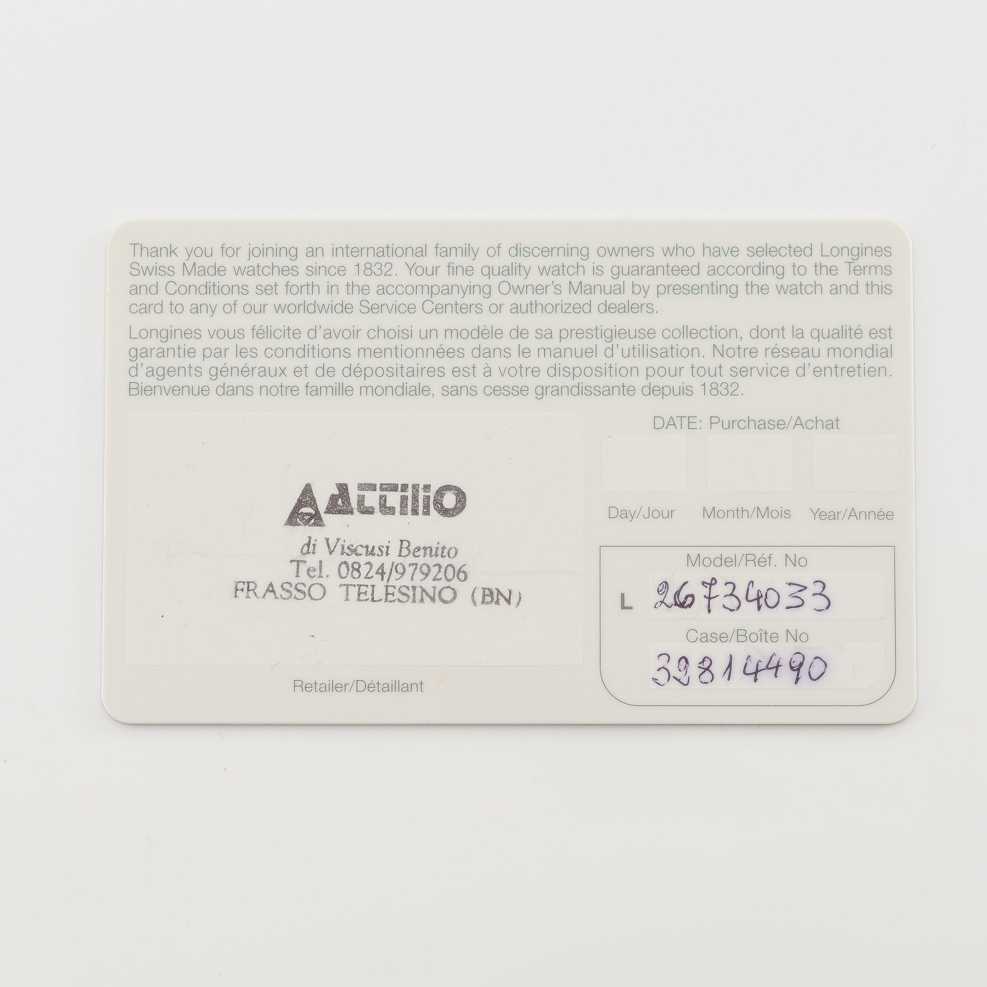 Longines, Master Collection, chronograph, wristwatch, 40 mm.