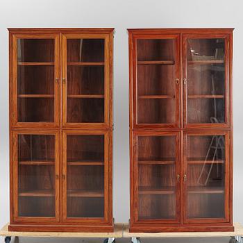 Bookcases, a pair, crafted by cabinetmakers in Beijing.