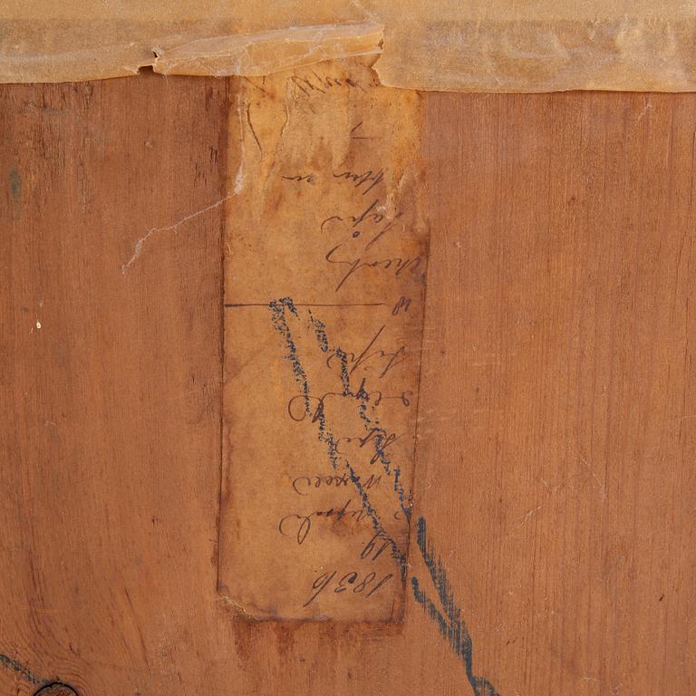 SPEGEL MED KONSOLBORD, empire, 1800-tal.