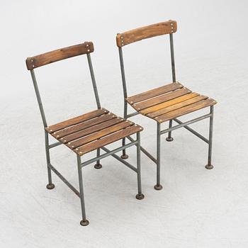 Gunnar Asplund, attributed, garden chairs, 10 pcs, Iwan B. Giertz, Flen, the model designed circa 1930.