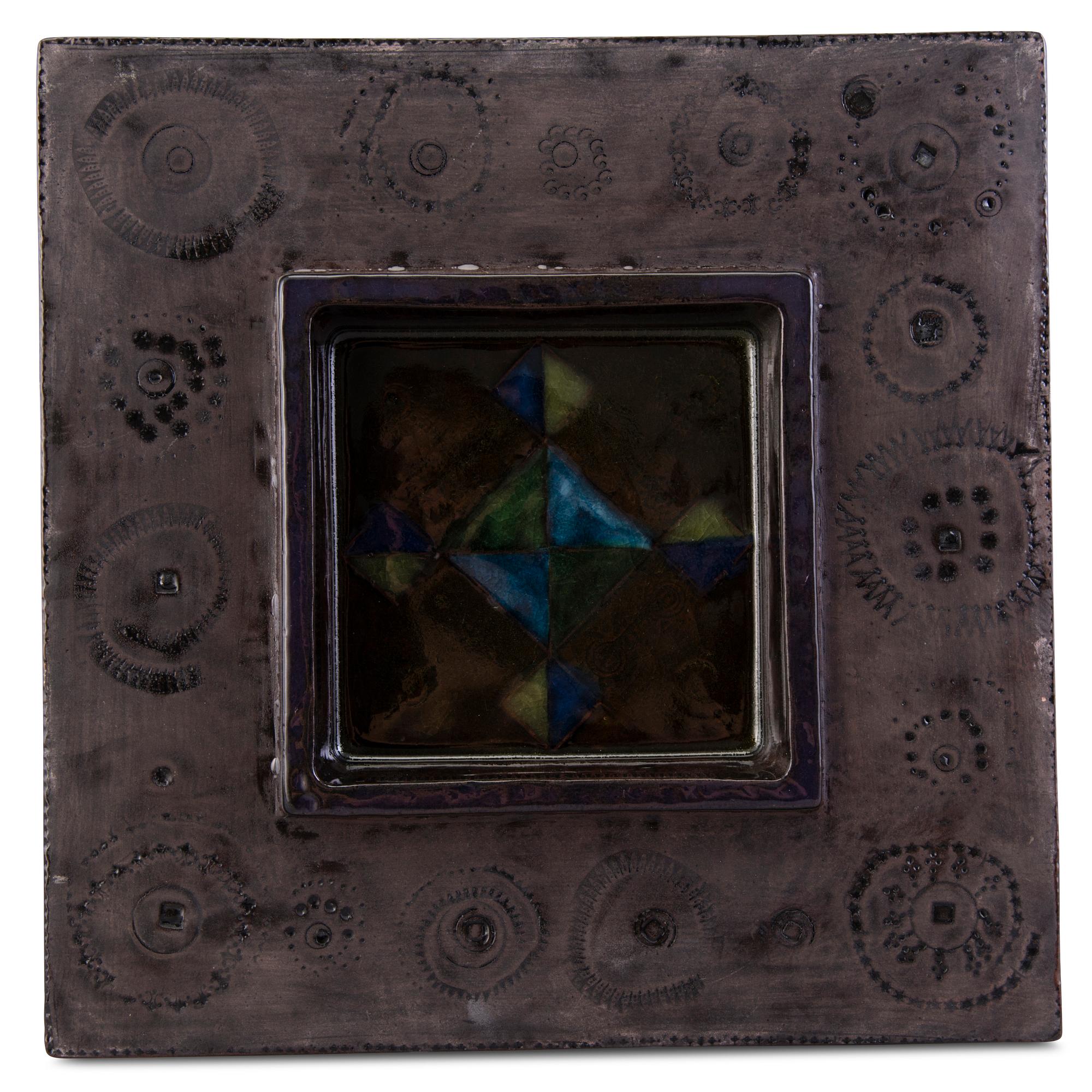 Rut Bryk, A stoneware relief signed BRYK.
