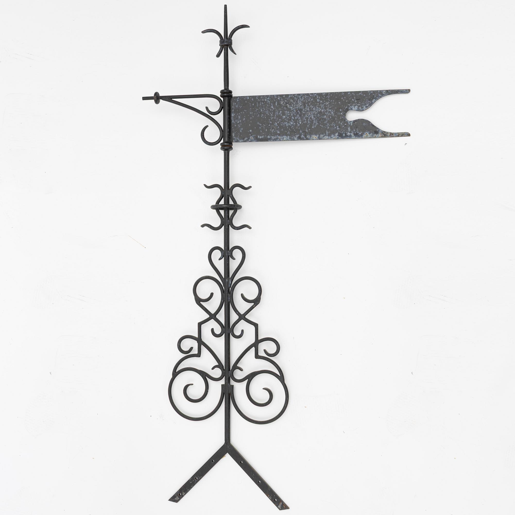 Weather vane, wrought iron, second half of the 20th century.