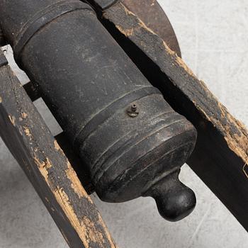 Cannon, iron, 19th century.