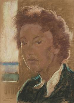 601. Lotte Laserstein, Self-portrait.
