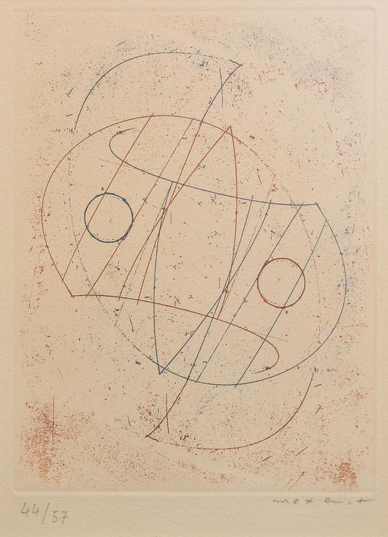 MAX ERNST, etching signed and numbered 44/57.