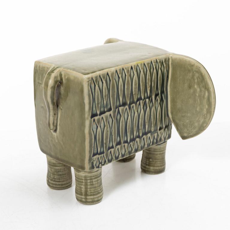 Lisa Larson, a 'Elephant' figurien, from the 'Africa' series, Gustavsberg.