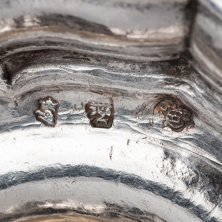Ljusstakar, ett par, silver, Marsielle 1765. Louis XV.