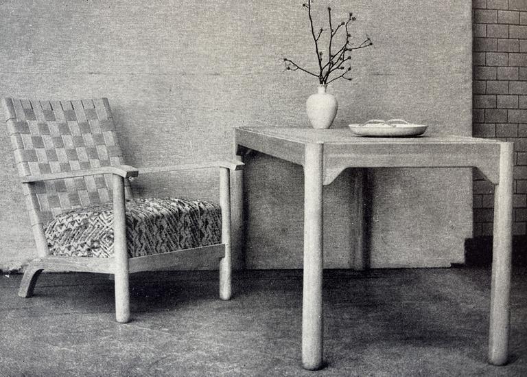 Axel Einar Hjorth, fåtöljer, ett par, "Väddö", Nordiska Kompaniet, 1930-40-tal.