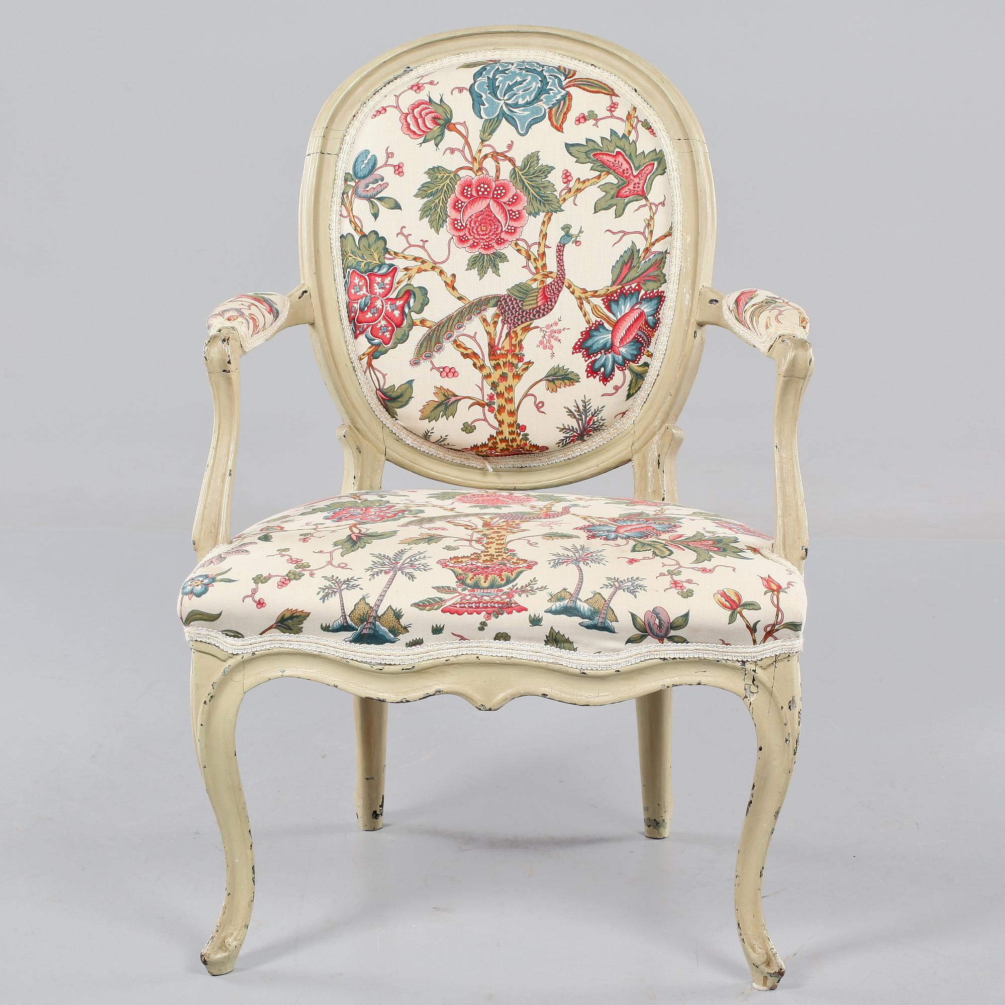 KARMSTOL, Louis XV, 1700-talets senare del.