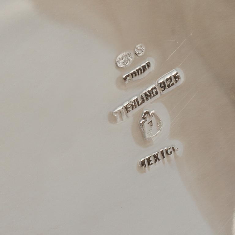 KAFFESERVIS, 3 delar, silver, Mexico, 1900-tal, total vikt 1255 gram.