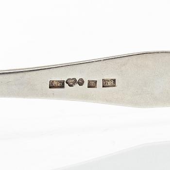Wiwen Nilsson, and Axel Pettersson, 19 pieces of silver cutlery, 1940s.