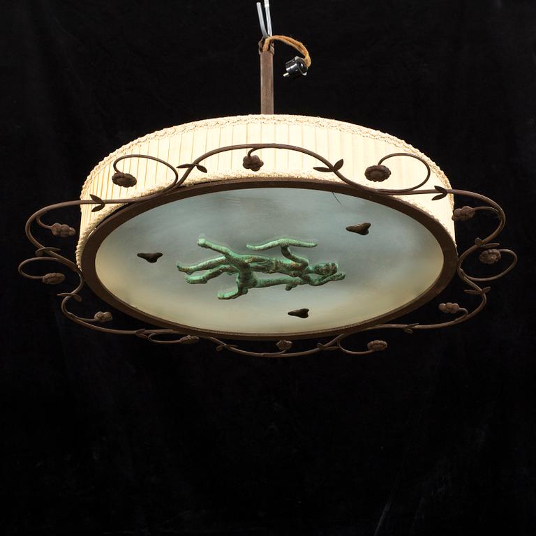 TAKLAMPA, Art deco, 1940-tal.