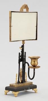 LÄSLJUSSTAKE, för ett ljus. Ryssland, 1830-tal. Senempire.