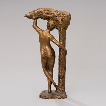 MATTI HAUPT, SKULPTUR, polerad brons, signerad.