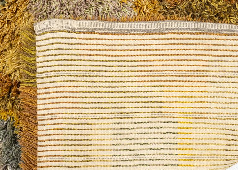 Rya rug, approx. 230 x 190 cm.