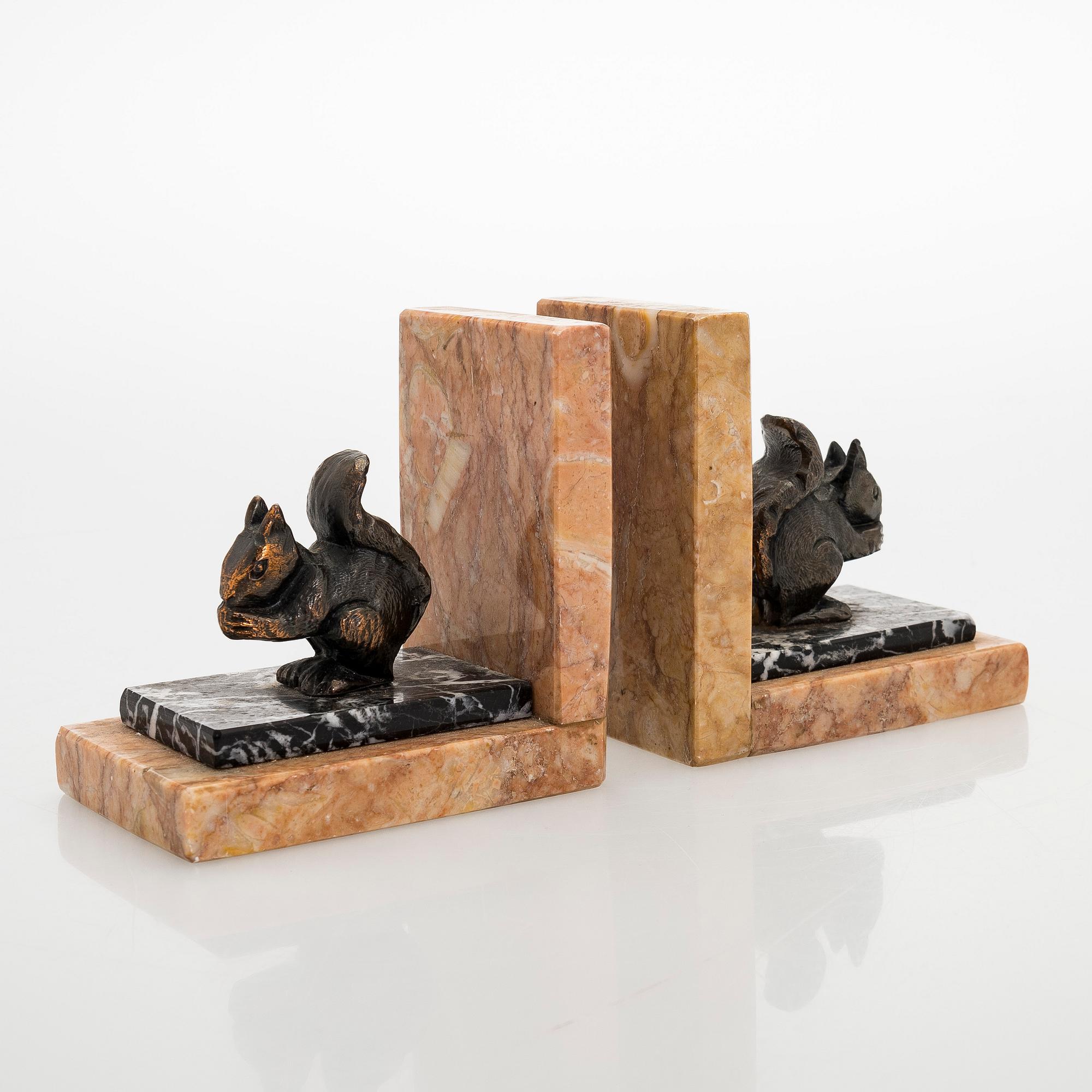 Bookends, a pair, 20th century.