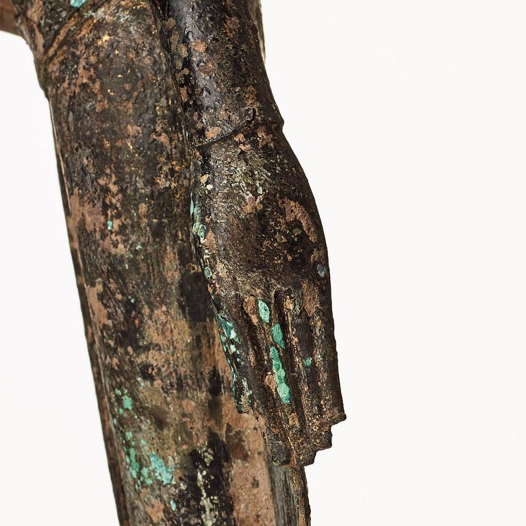 A standing figure of Buddha, Thailand, 18th Century.