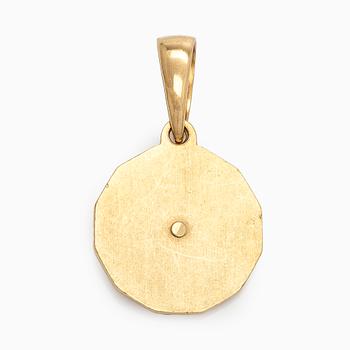 Hänge, horoskop, briljantslipade diamanter, 18K guld.