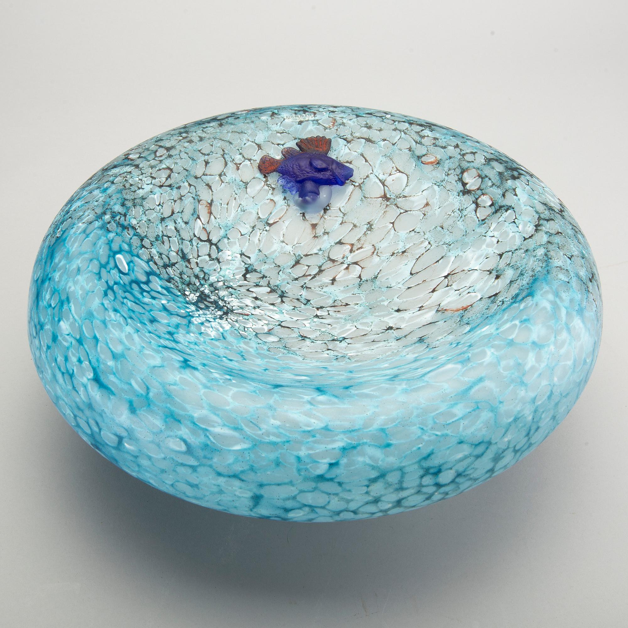 Kjell Engman, glas, skulptur, signerad, Kosta Boda.