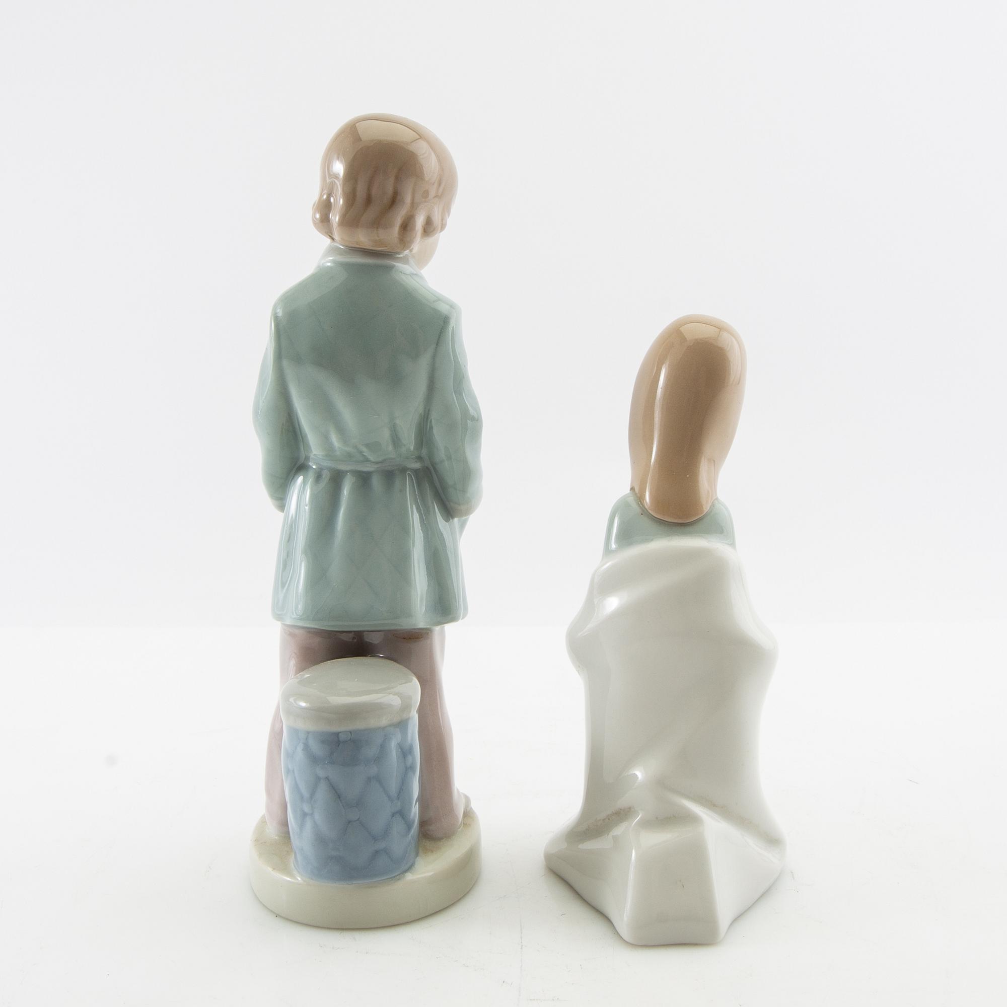 Figuriner, 2 st, Lladró Spanien 1971-1974.