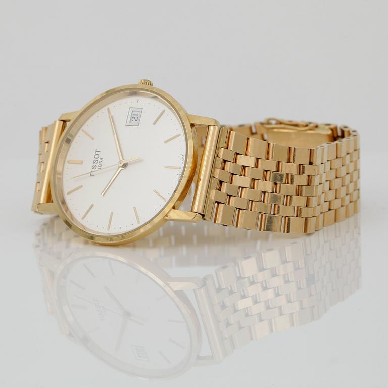HERRARMBANDSUR, 18k guld, Tissot. Vikt ca 69,4 gram.
