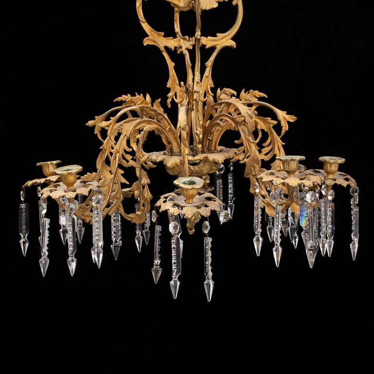 A chandelier from around the year 1900.