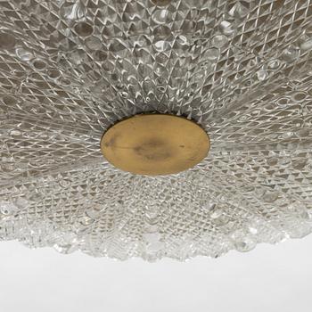 Carl Fagerlund, a ceiling lamp, Orrefors, 1960's/70's.