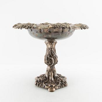 Carl Nyström essay bowl Neo-Rococo silver Stockholm 1850.