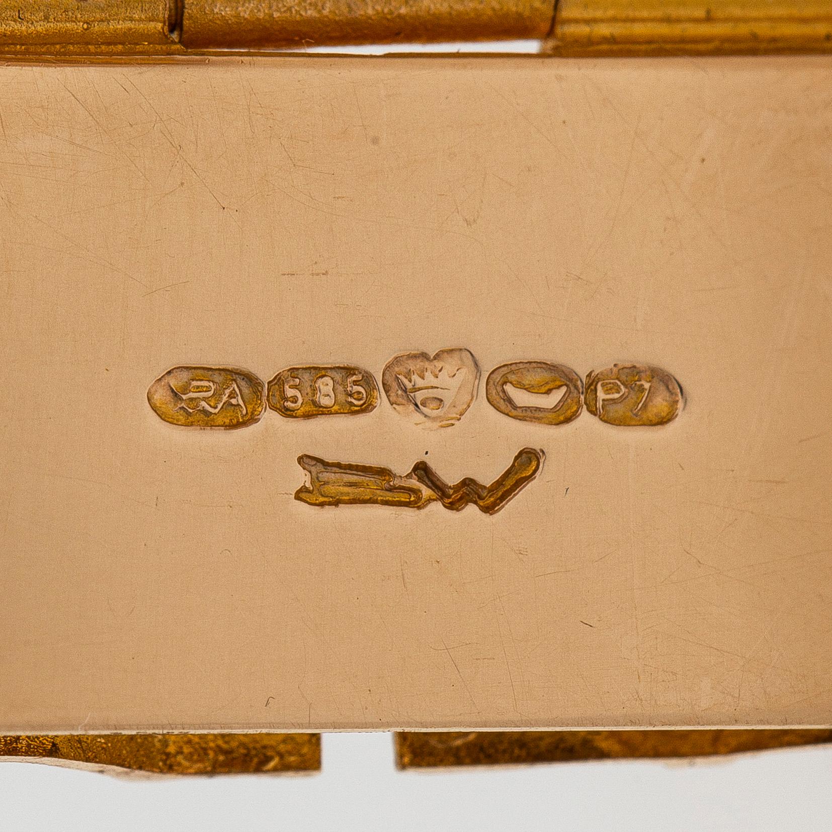 Björn Weckström, armband "Gyllene ström", 14K guld. Lapponia 1968.