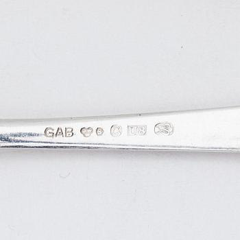 Bestick, 40 st, silver, bl a GAB, Stockholm 1945.